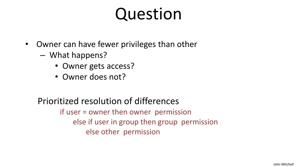 question