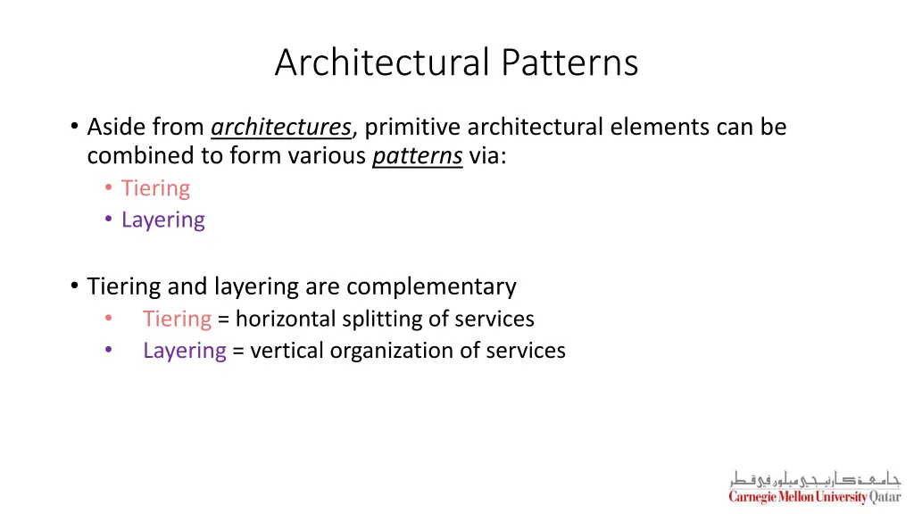 architectural patterns