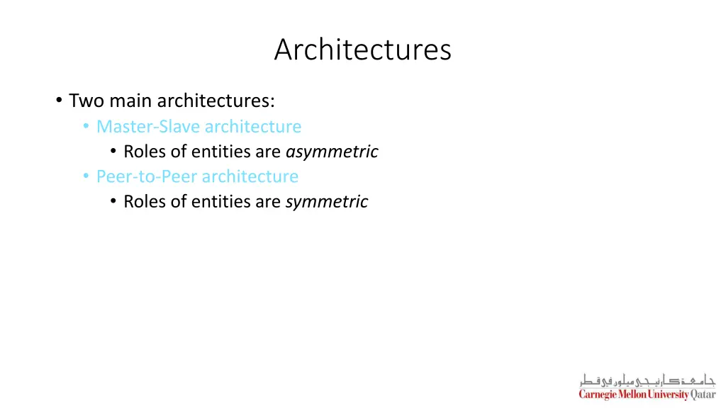 architectures