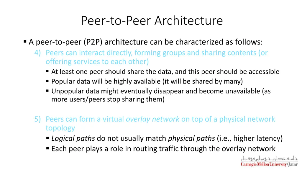 peer to peer architecture 1
