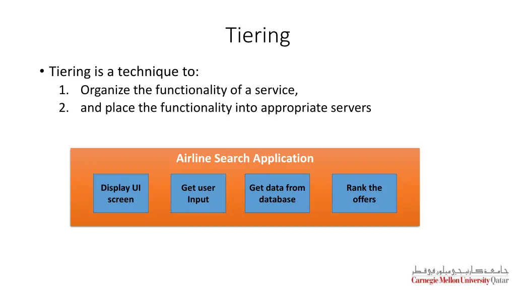 tiering