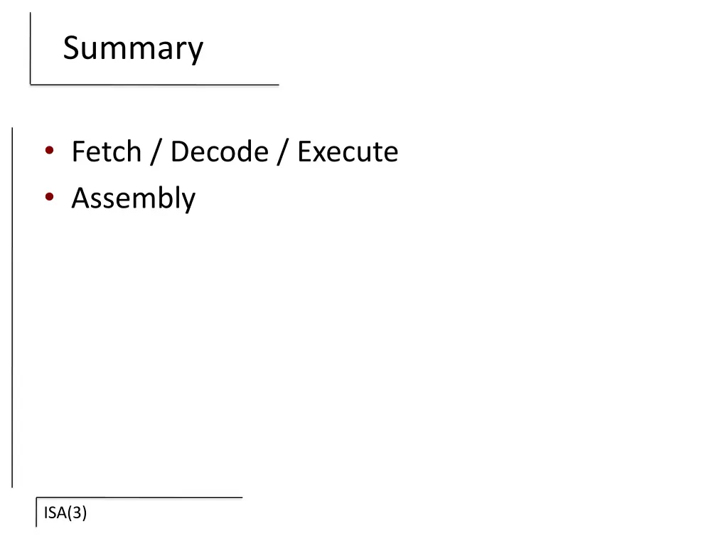 summary 1