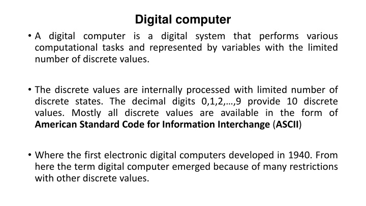 digital computer
