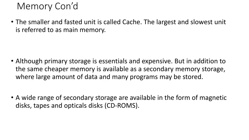 memory con d