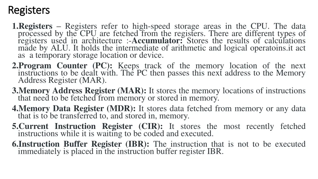 registers registers 1 registers registers refer