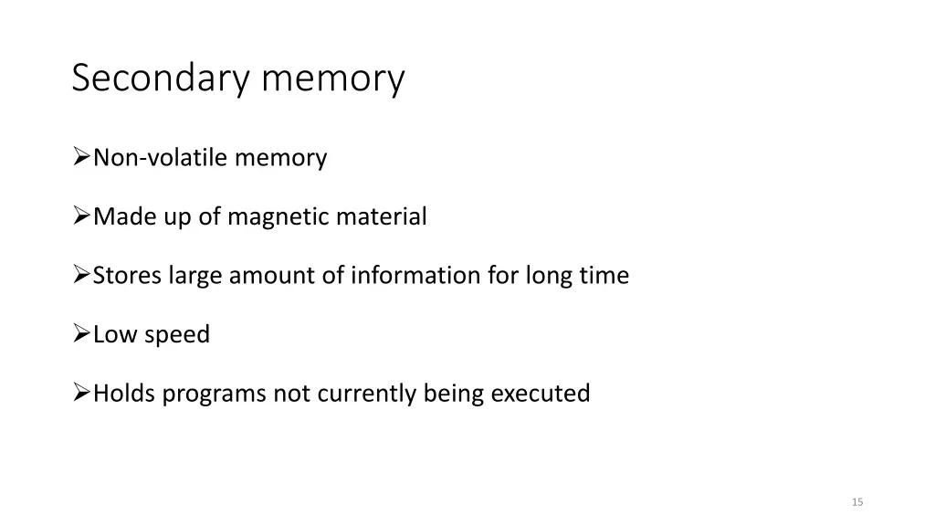 secondary memory 1