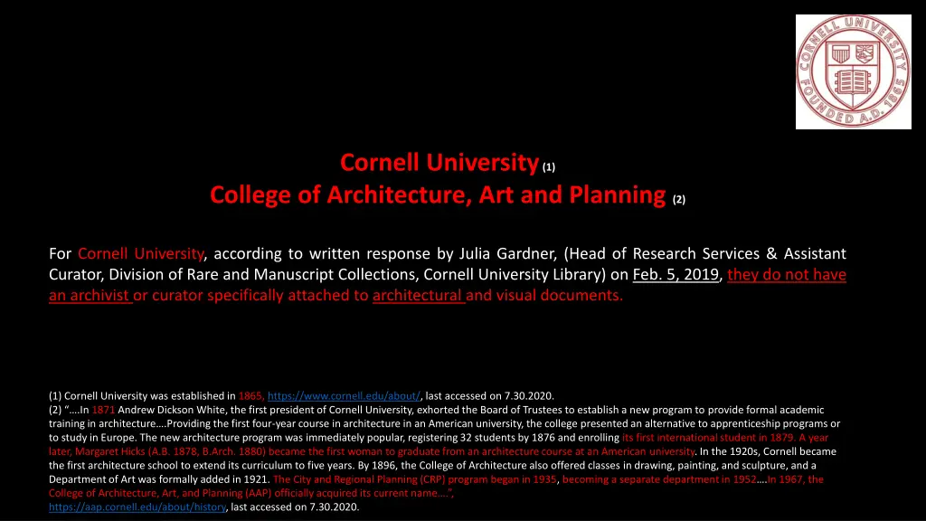 cornell university 1