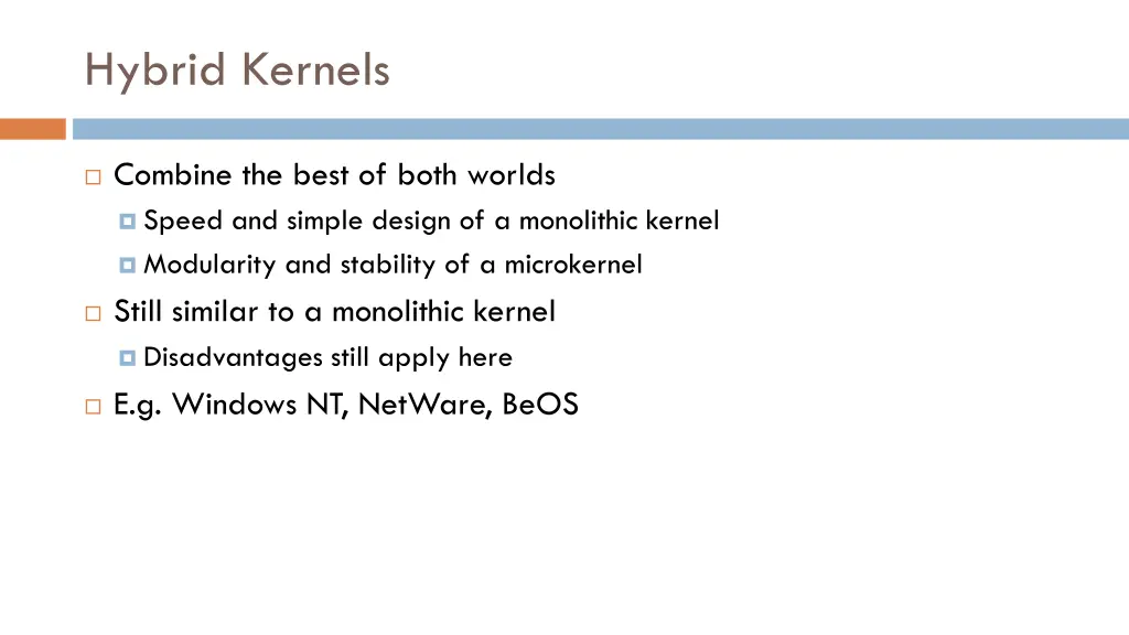 hybrid kernels