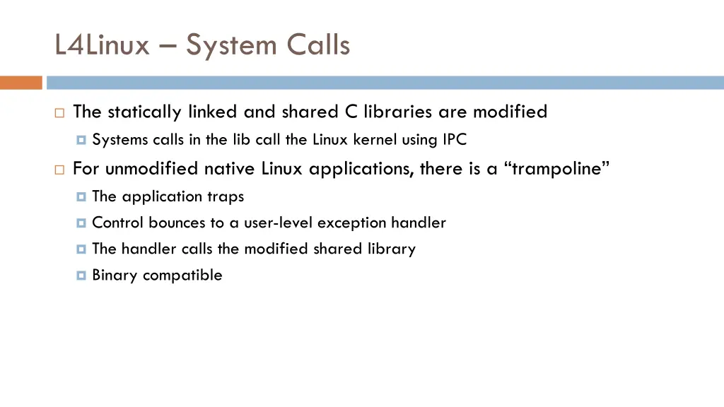 l4linux system calls