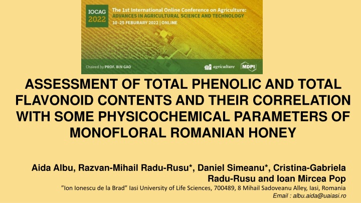 assessment of total phenolic and total flavonoid