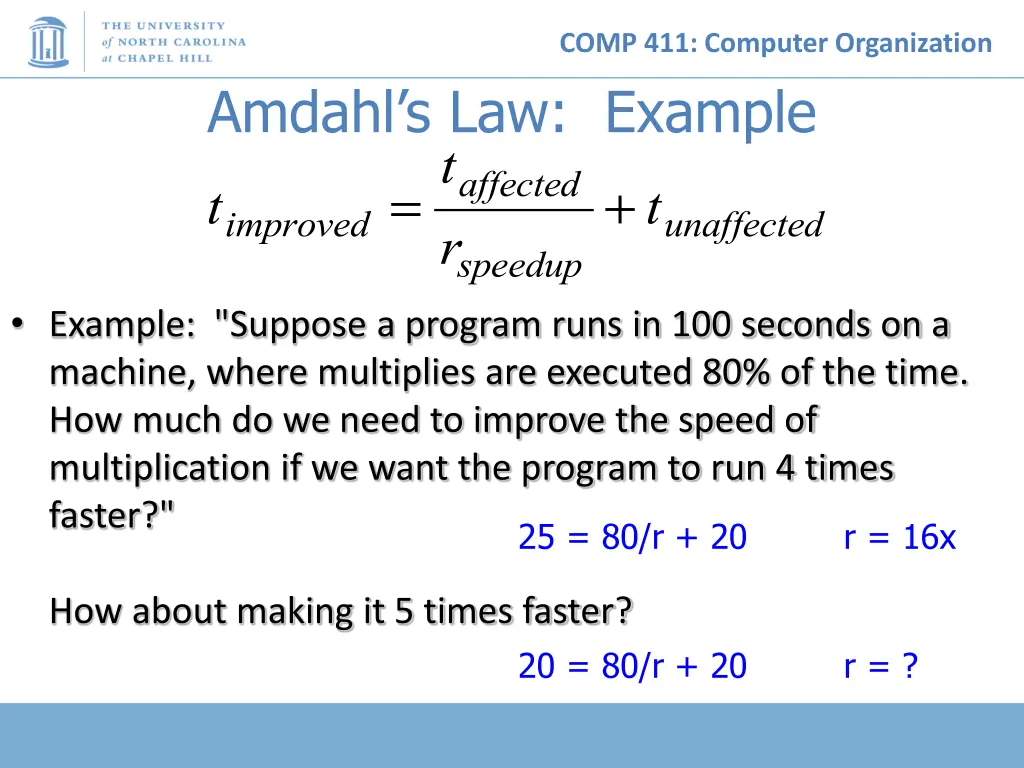 comp 411 computer organization 21