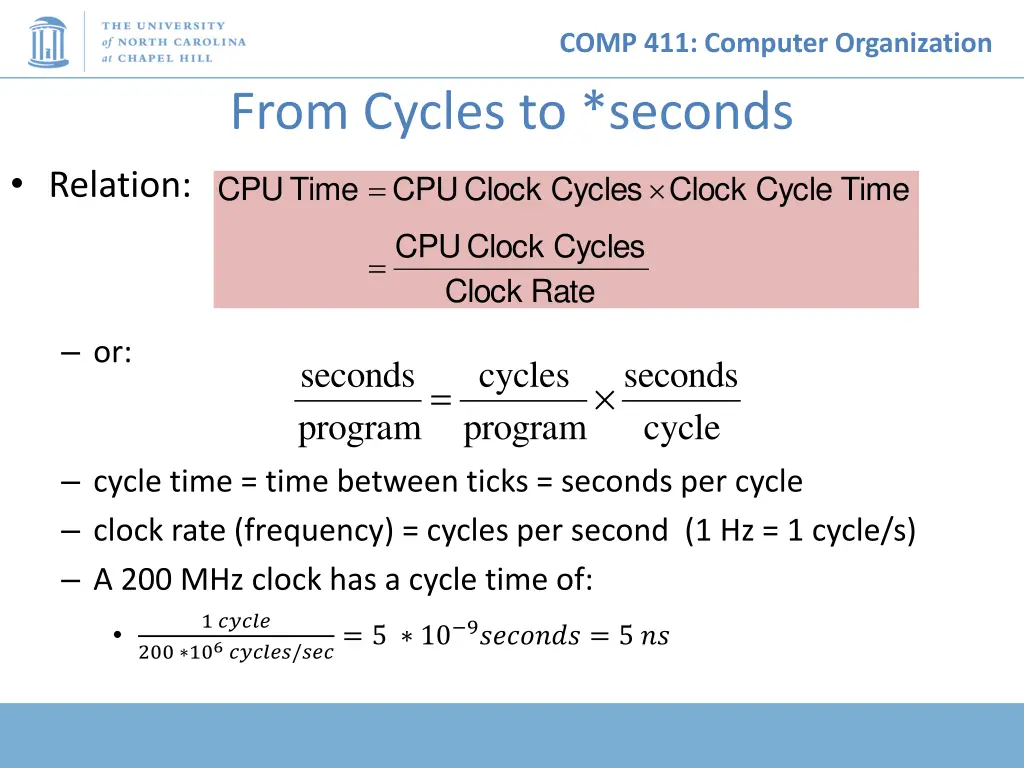 comp 411 computer organization 8