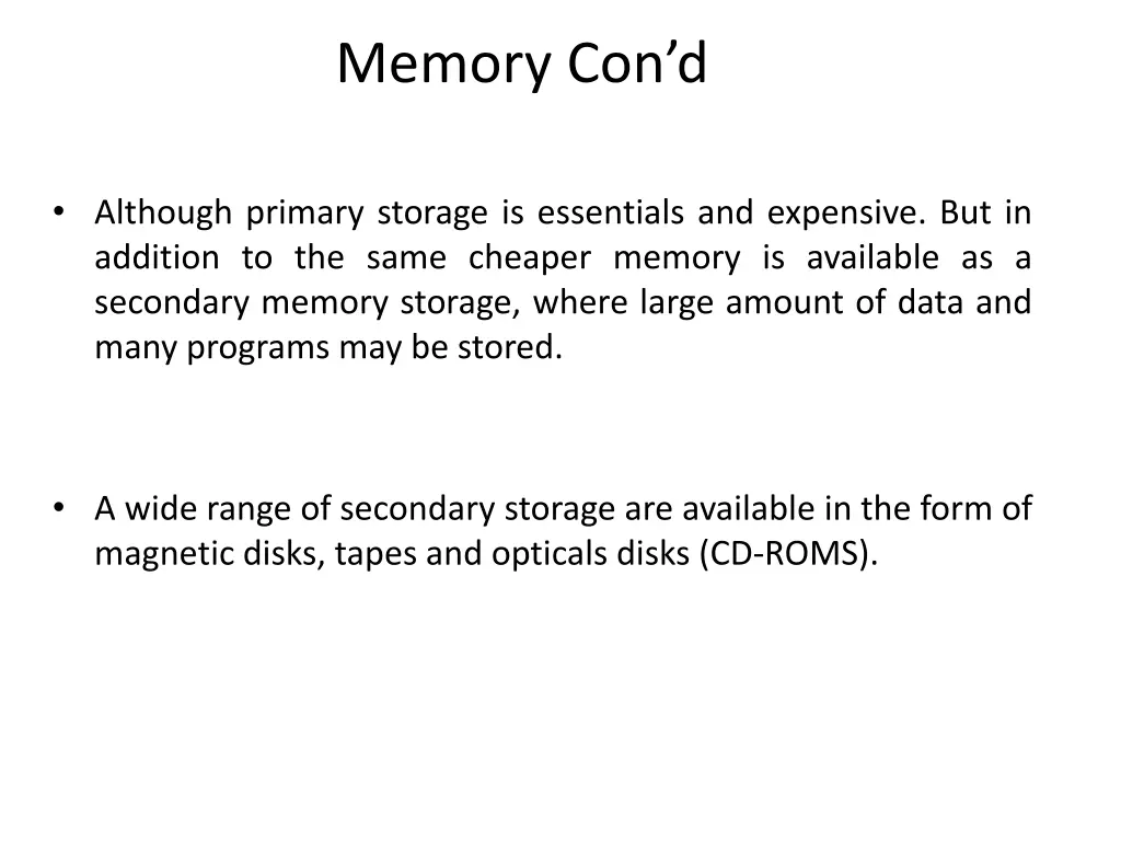 memory con d