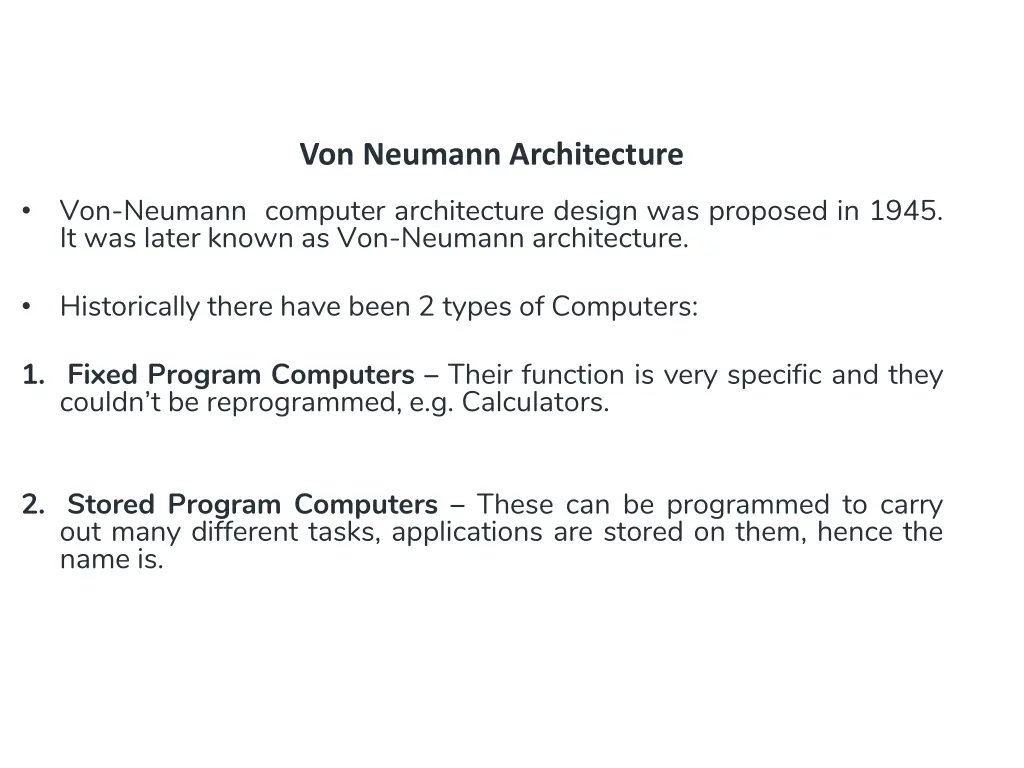 von neumann architecture