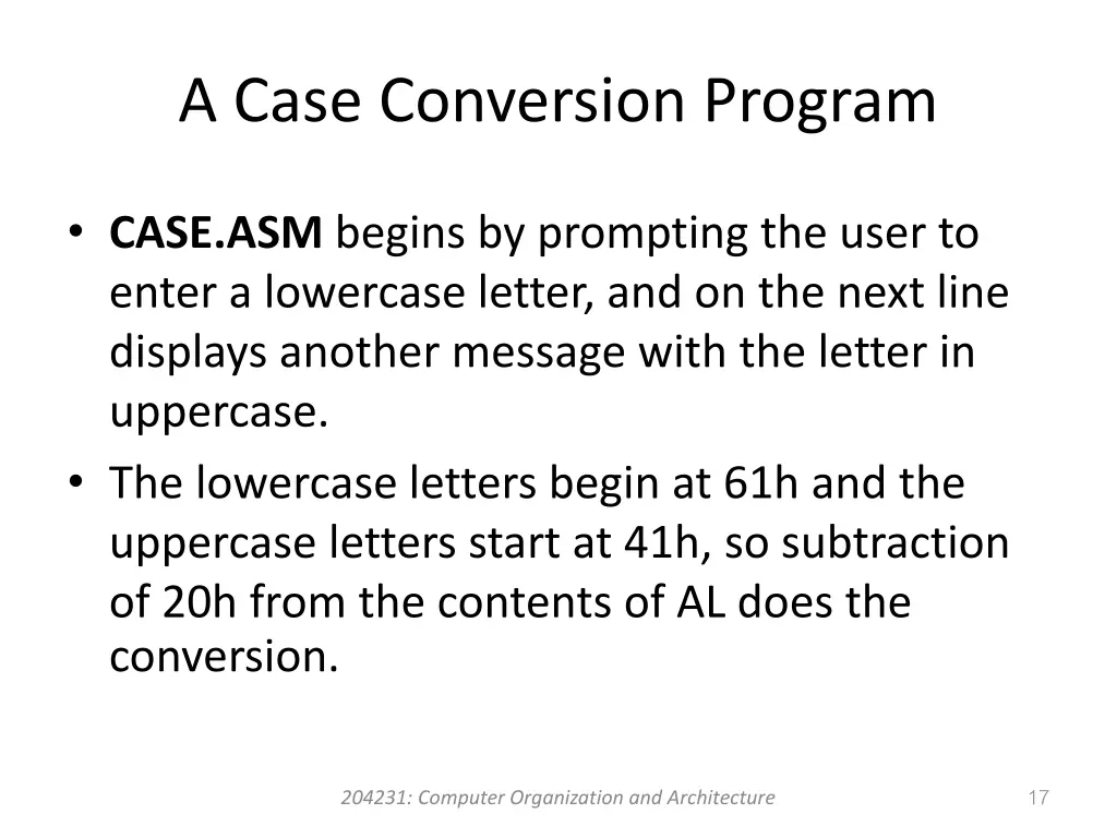 a case conversion program