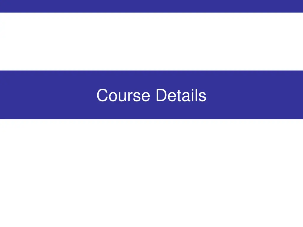 course details