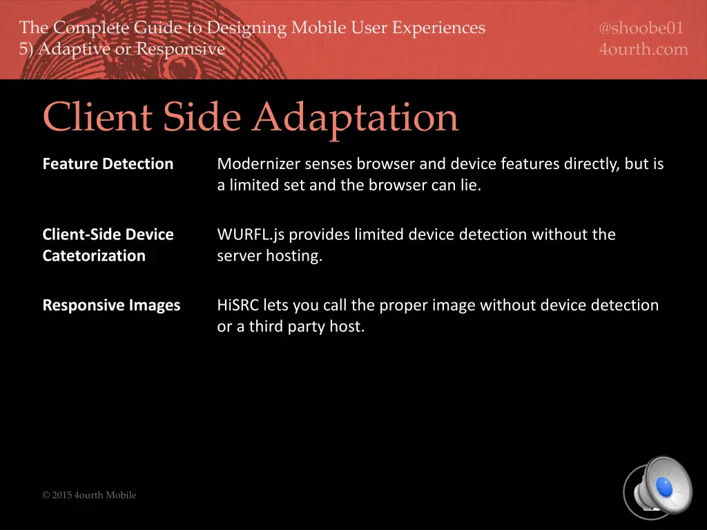 client side adaptation
