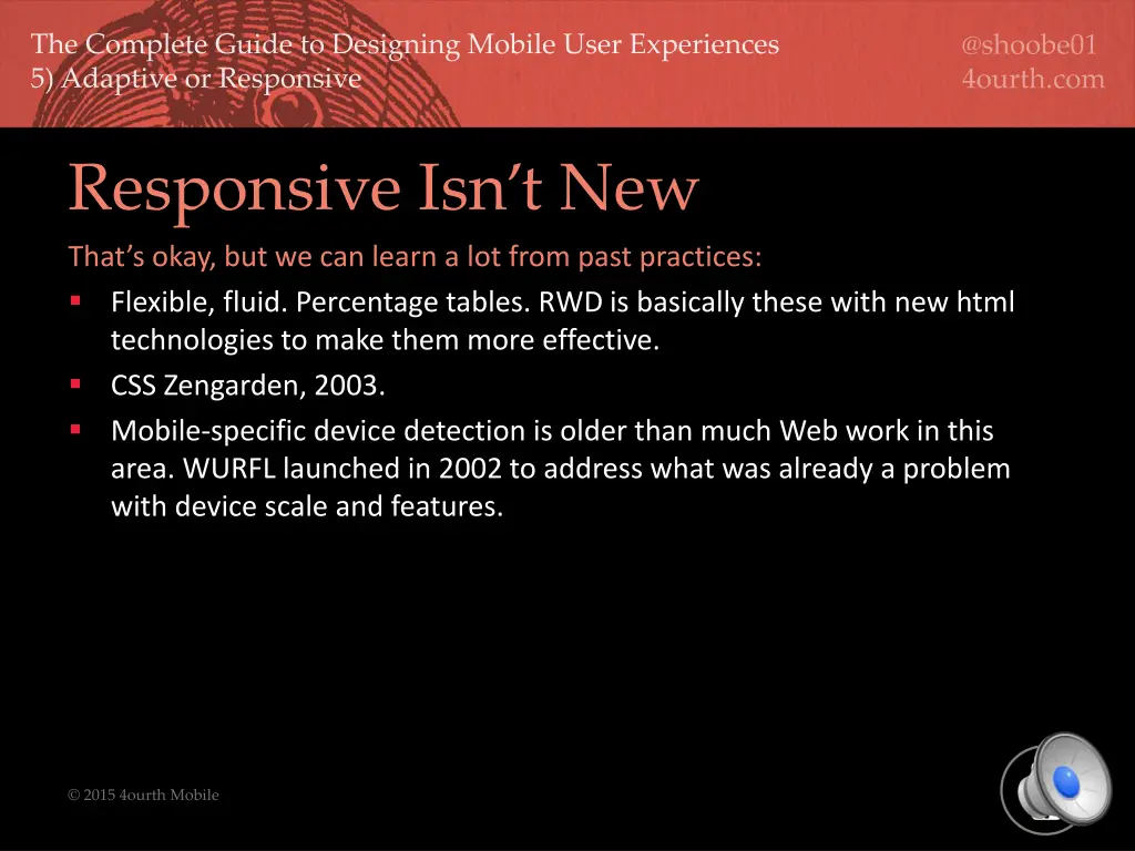 responsive isn t new that s okay but we can learn