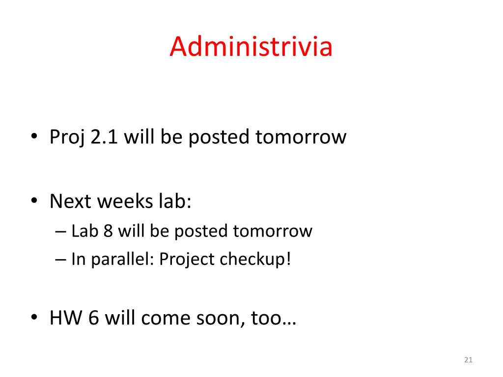 administrivia