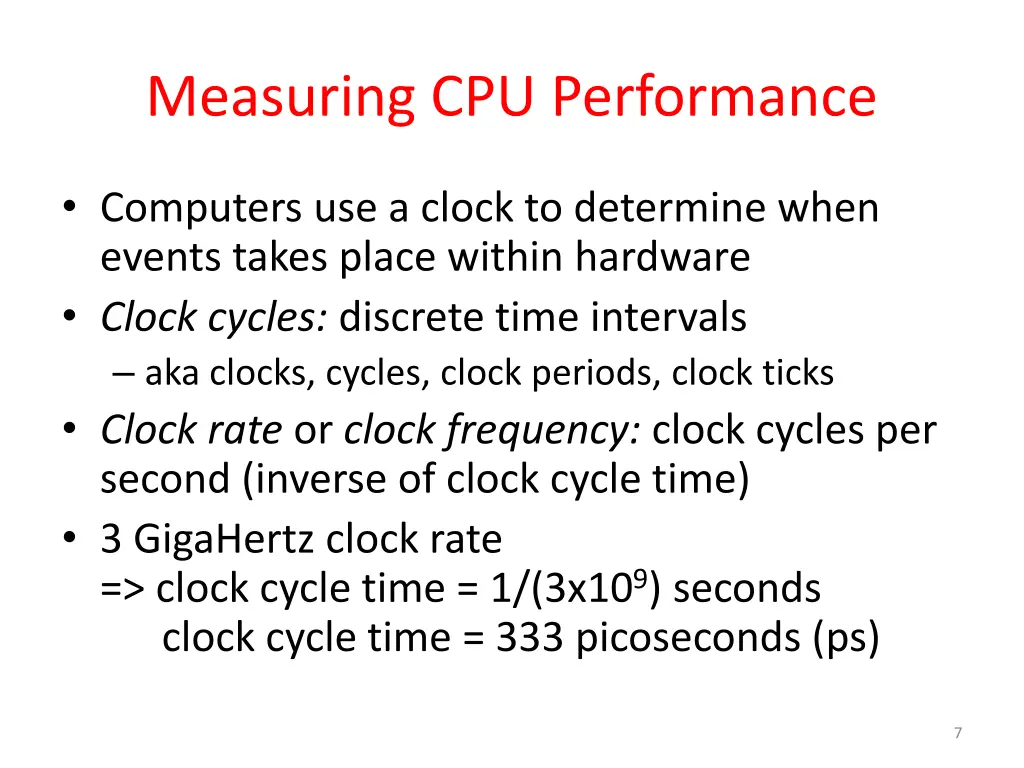 measuring cpu performance