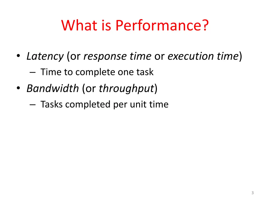 what is performance