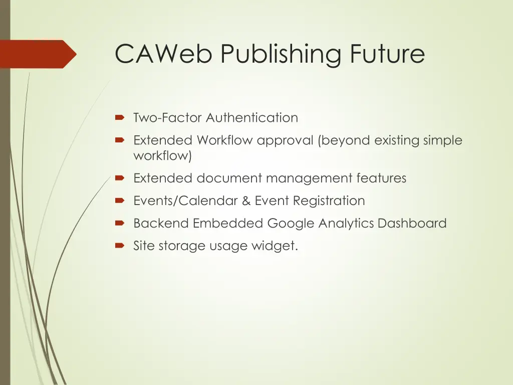 caweb publishing future