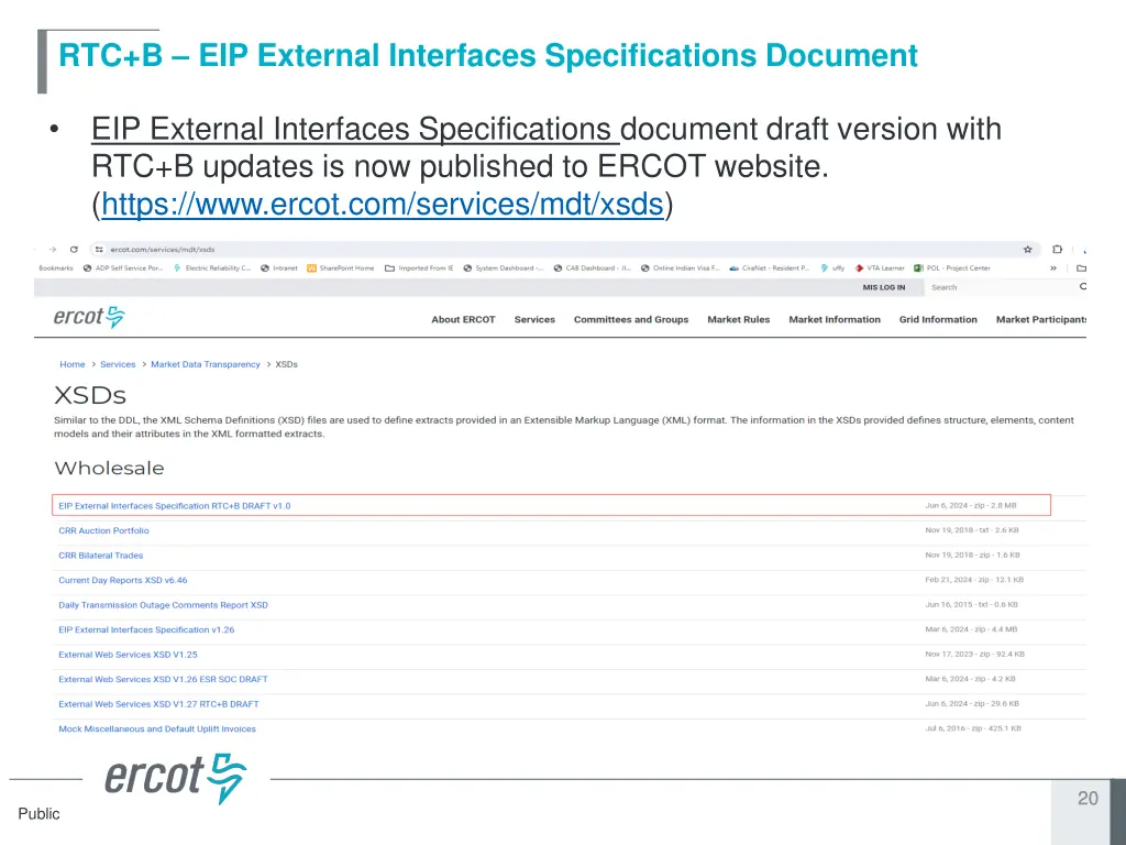 rtc b eip external interfaces specifications