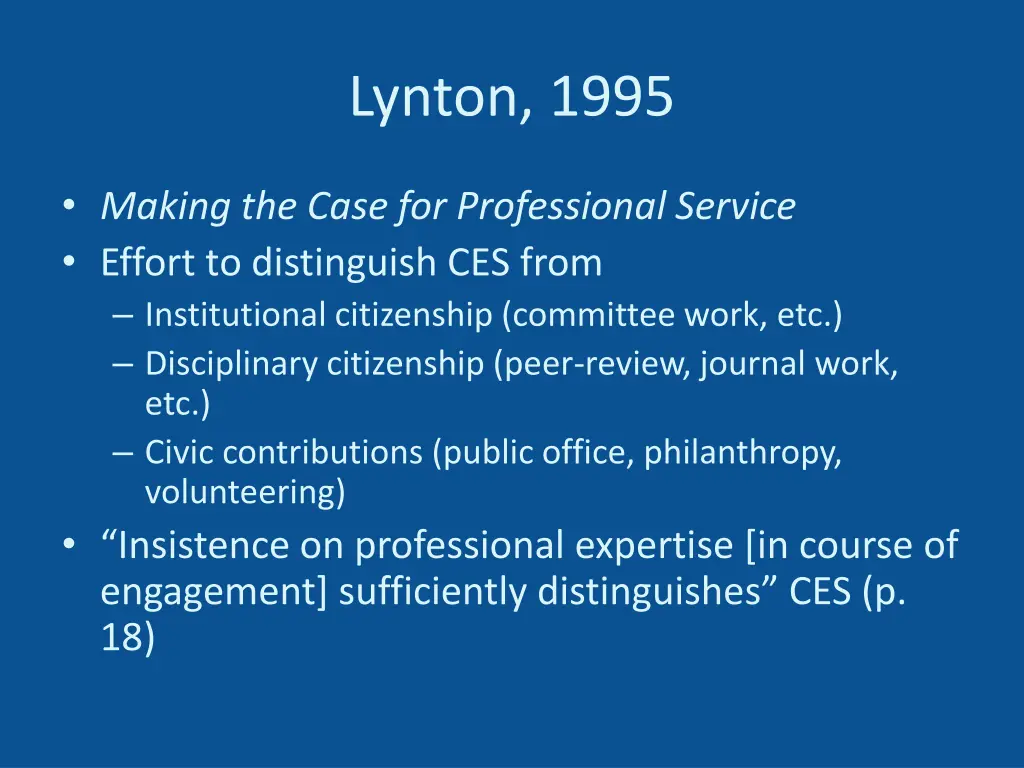 lynton 1995