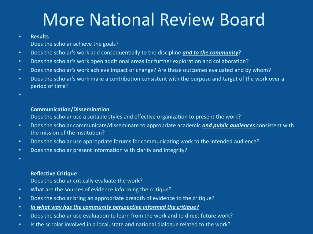 more national review board