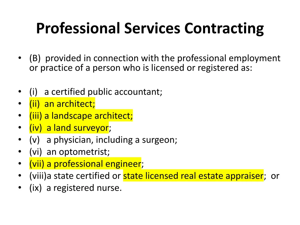 professional services contracting 1