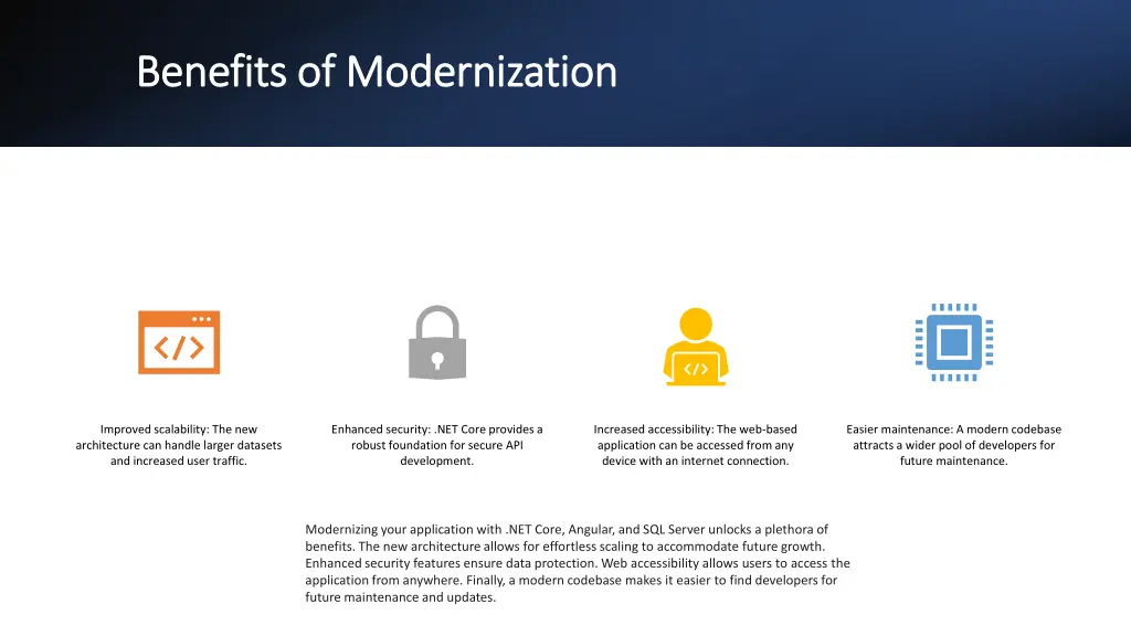 benefits of modernization benefits