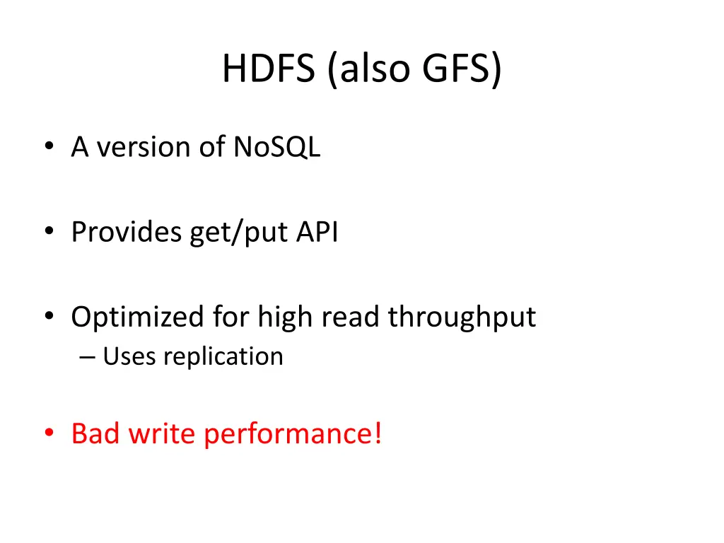 hdfs also gfs