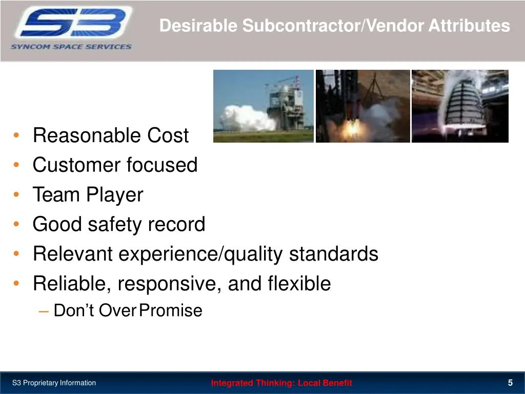 desirable subcontractor vendorattributes
