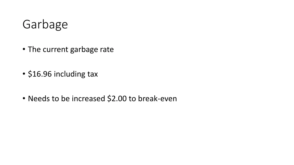 garbage