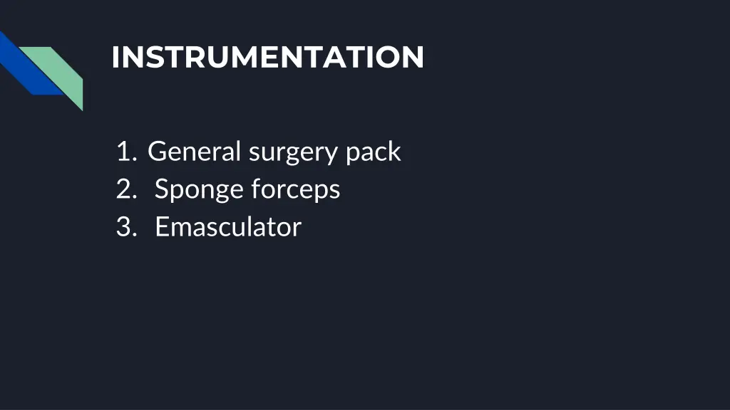 instrumentation