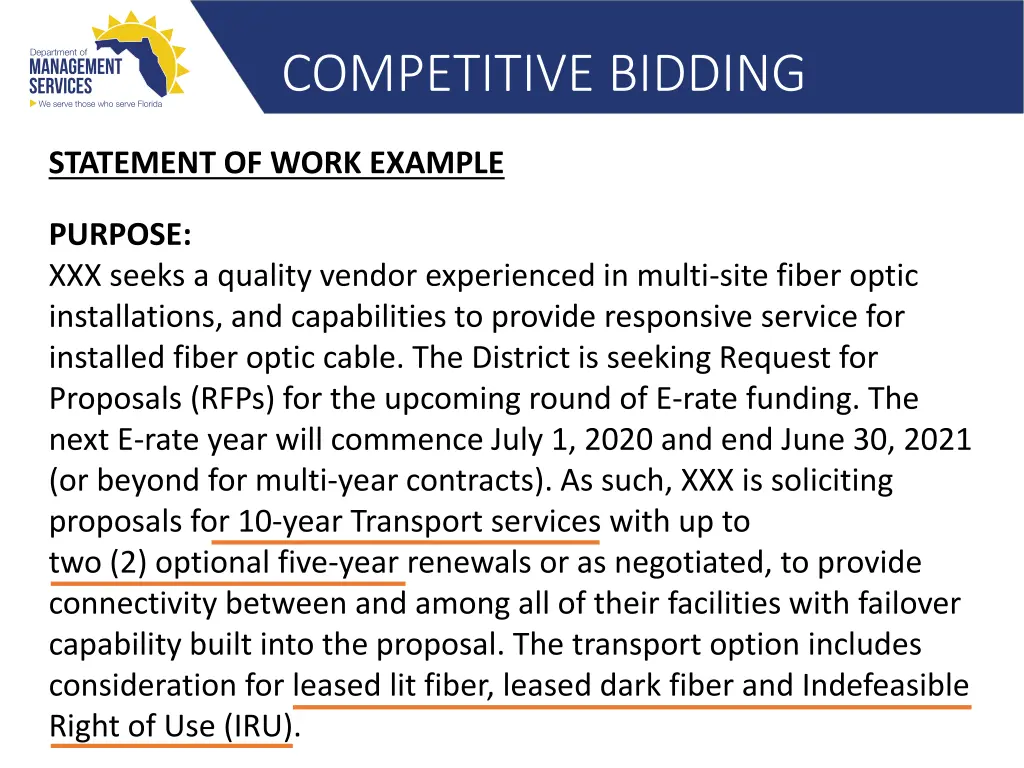 competitive bidding 12