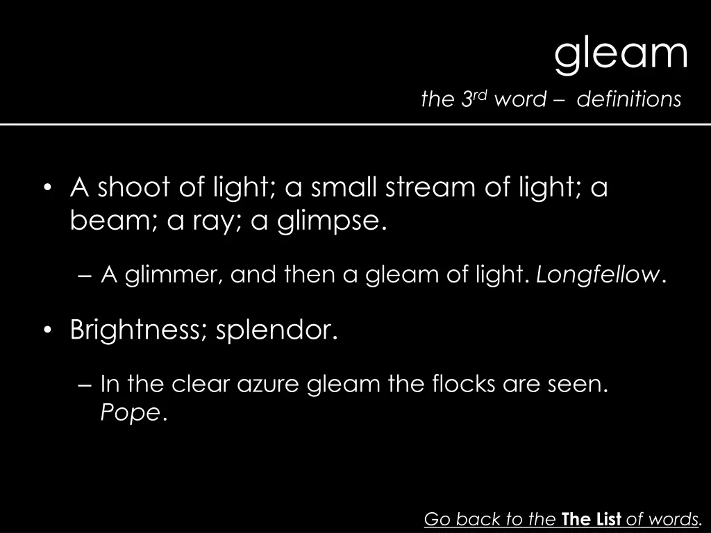 gleam 1