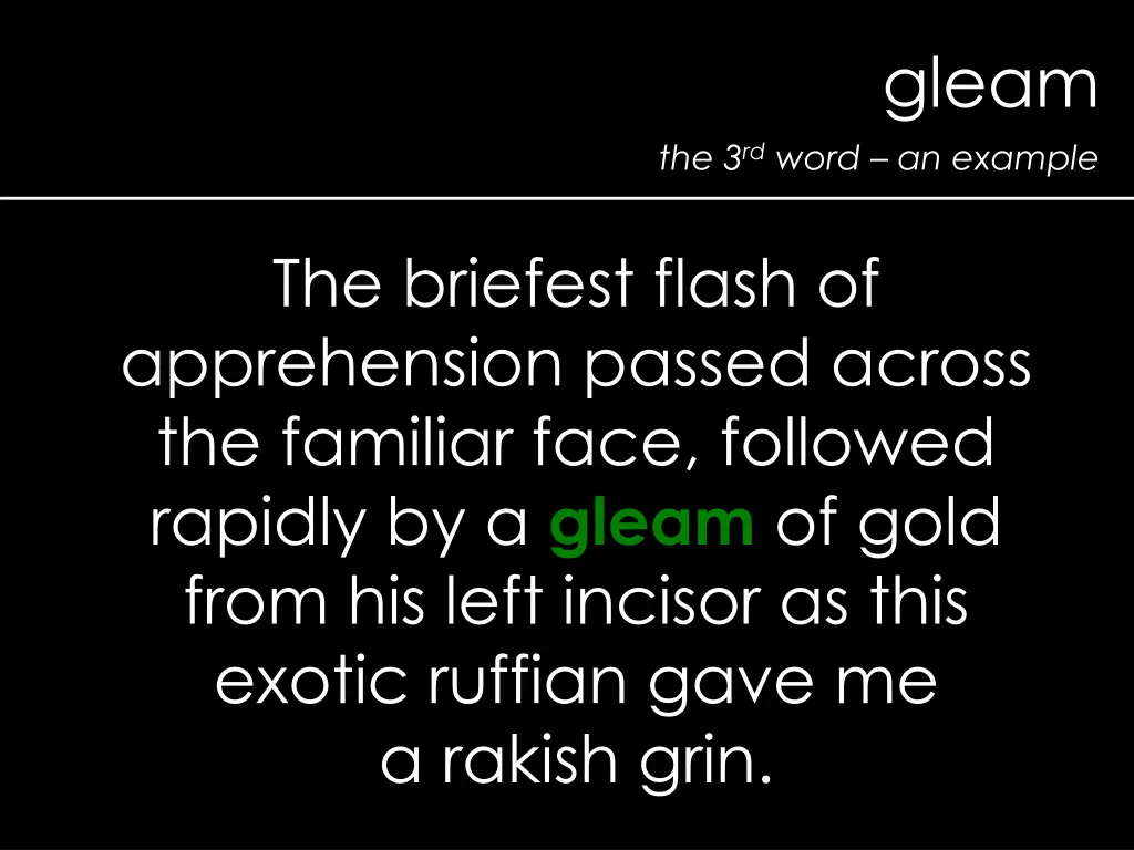 gleam