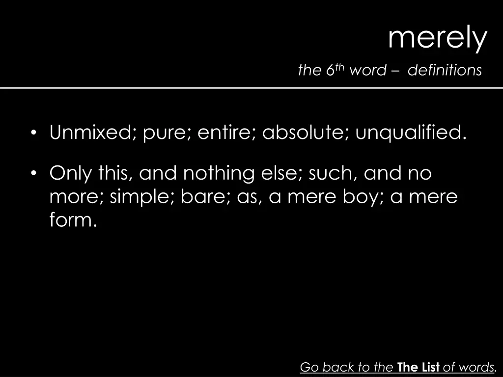 merely 1