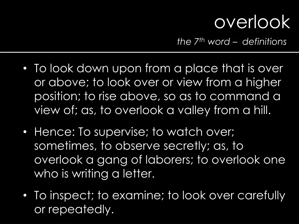 overlook 1
