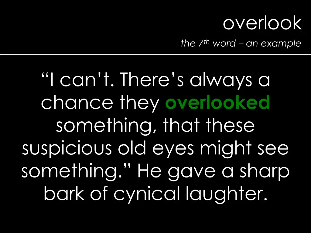 overlook