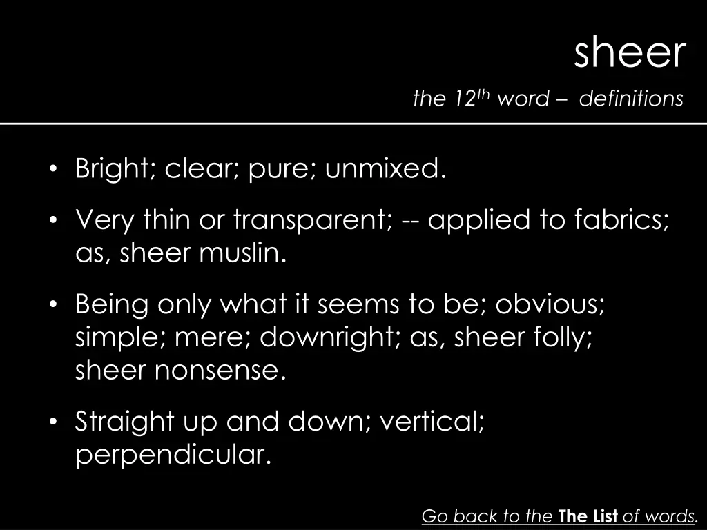 sheer 1