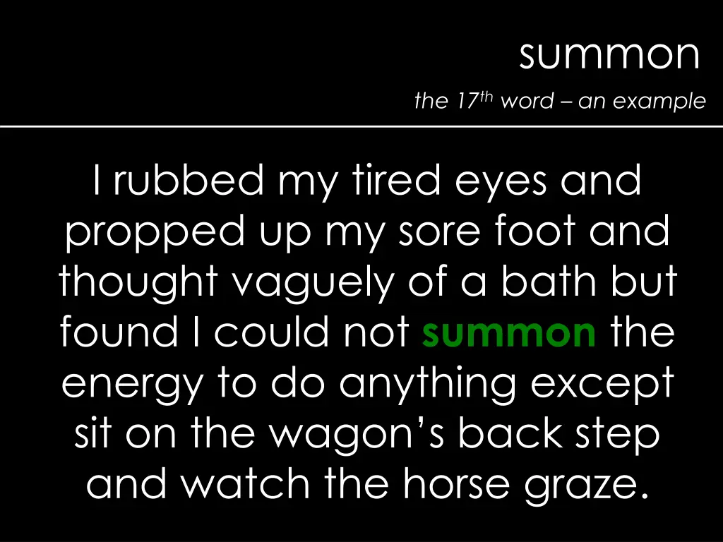 summon
