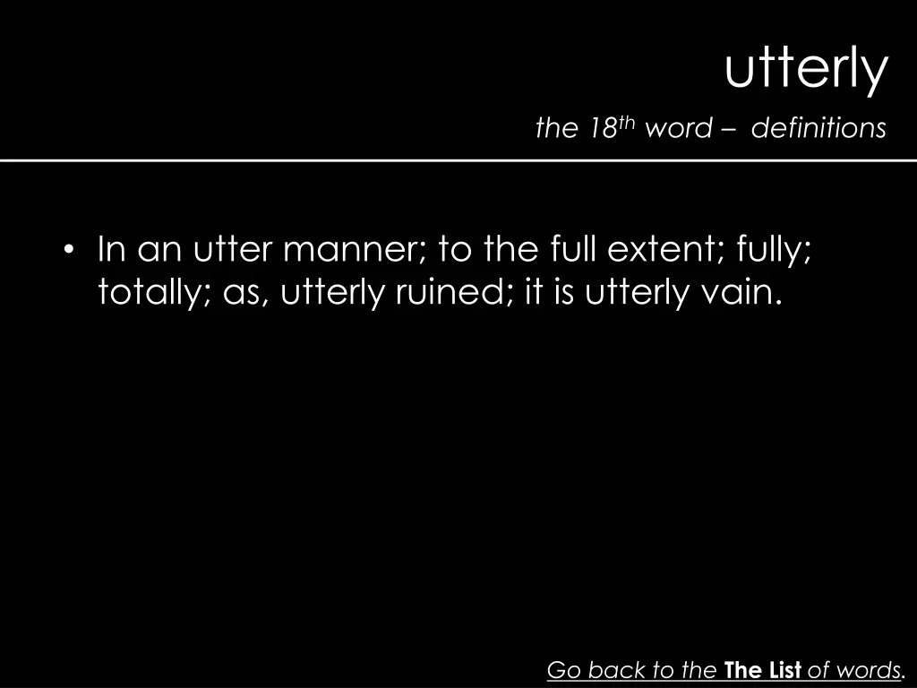utterly 1