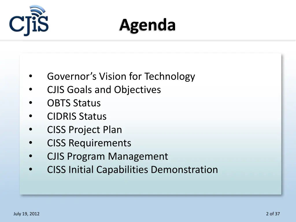 agenda