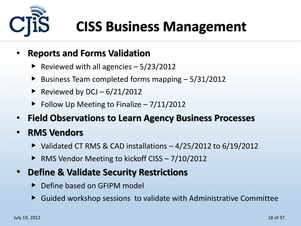 ciss business management