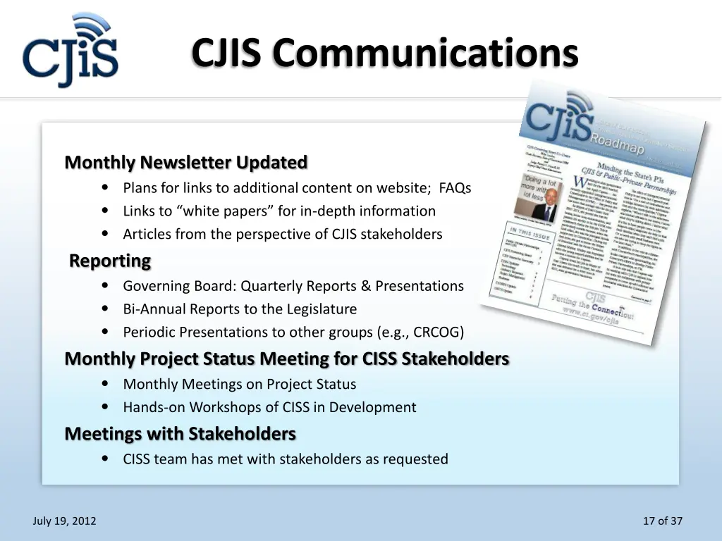 cjis communications