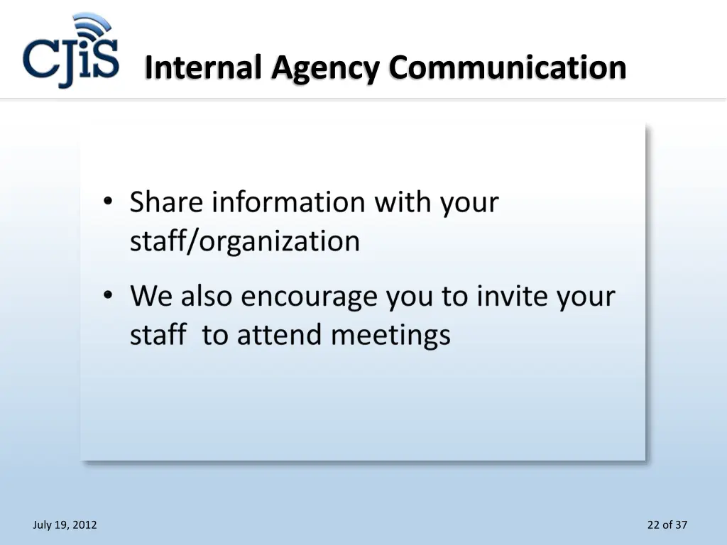 internal agency communication