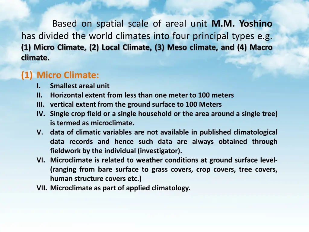 based on spatial scale of areal unit m m yoshino