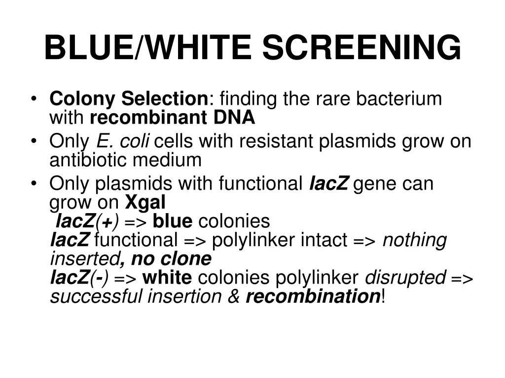 blue white screening